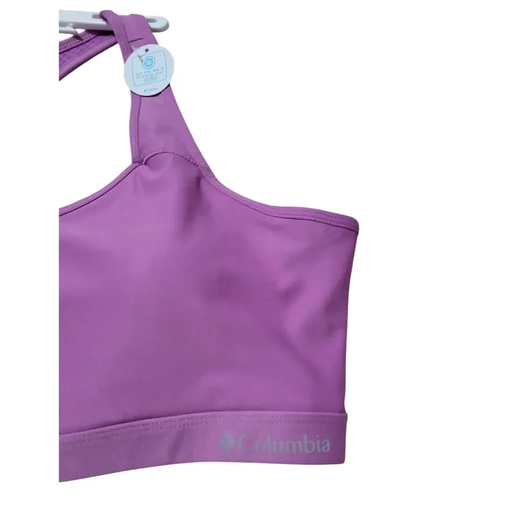 Columbia Sports Bra, Women's XL, Purple, OFZ Racer Back High Impact Training